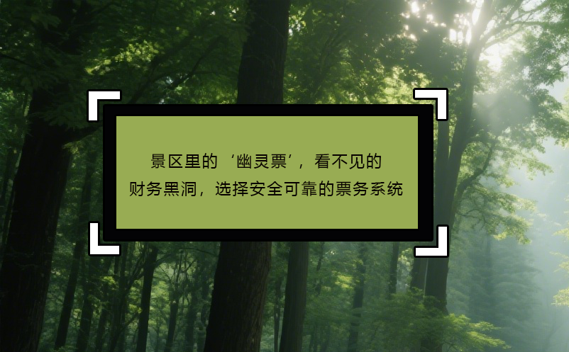 景区里的‘幽灵票’，看不见的财务黑洞，选择安全可靠的票务系统 