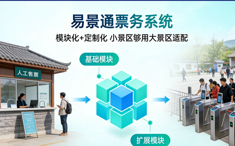 小景区够用大景区适配，恒盛票务系统模块化+定制化